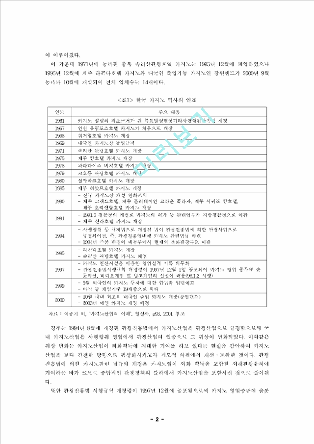 [관광] 한국 카지노산업의 현황 및 전망.hwp